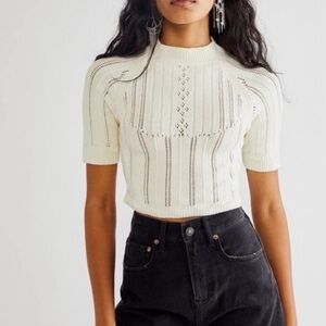 Intimately Free People Cream Sweater